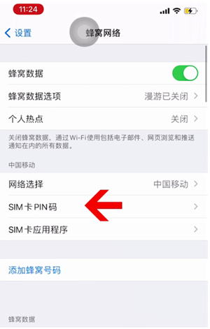 佛罗镇苹果14维修网分享如何给iPhone14的SIM卡设置密码 